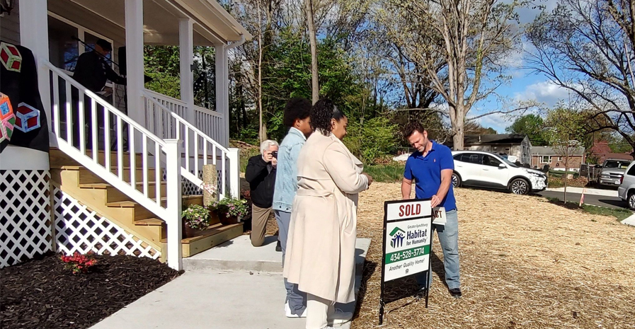 Goode family moves into lynchburg habitat for humanities home built with cvpdc affordable housing grant