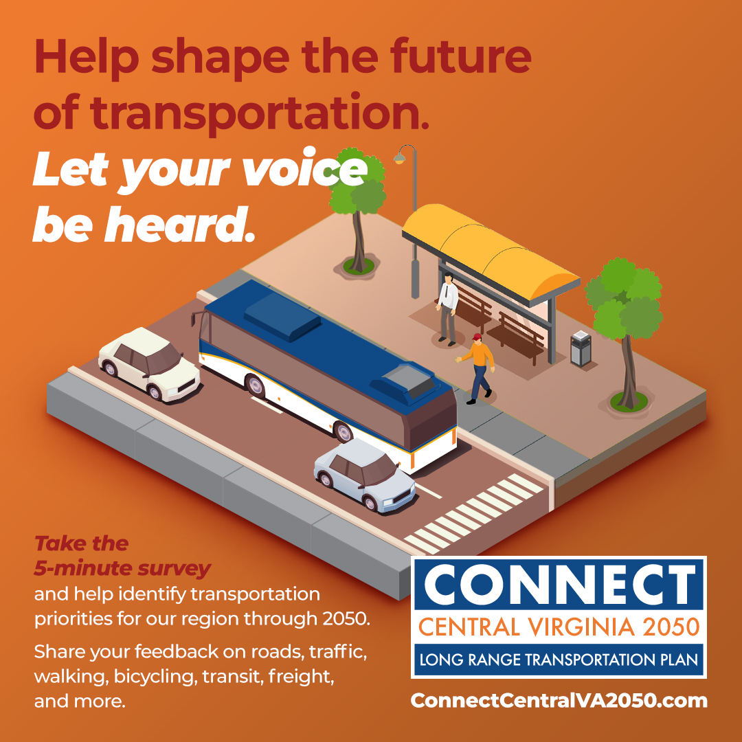 help shape the future of transportation, let your voice be heard. take the 5 minute survey and help identify transportation priorities for our region through 2050.